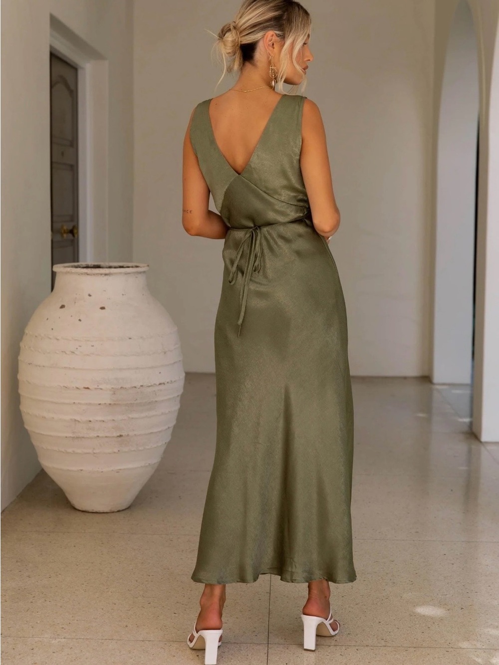 Peppermayo Loren Midi Dress - Khaki - Picture 2 of 6